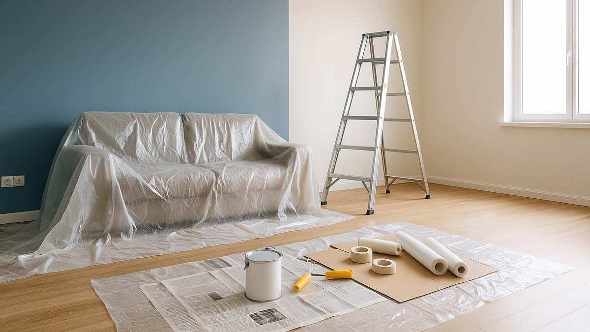 Cómo preparar una casa antes de pintar